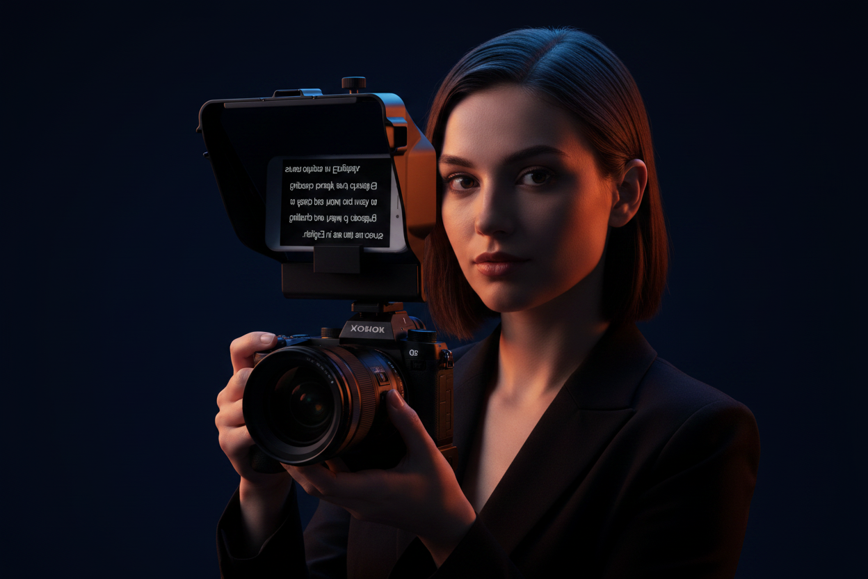 Teleprompter Mini — Lifestyle