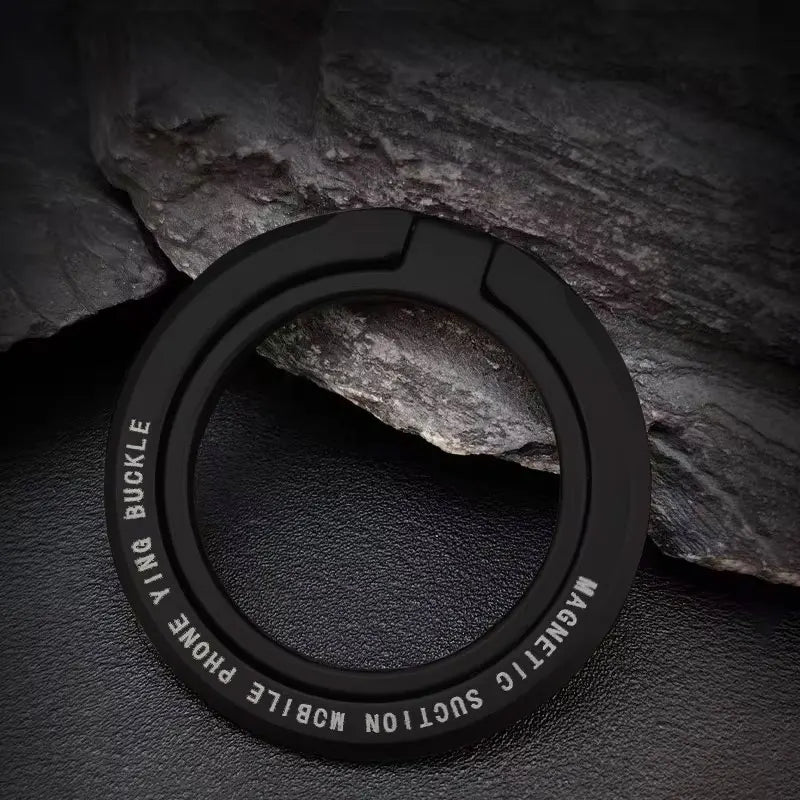 CF Magnetic Ring Light — clipped to laptop lid