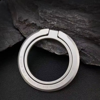 CF Magnetic Ring Light — clipped to phone during video call