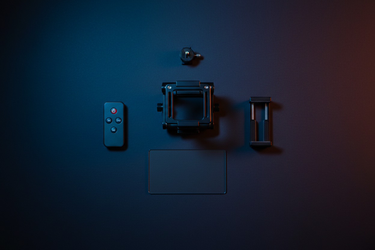 Teleprompter Mini — Flat Lay